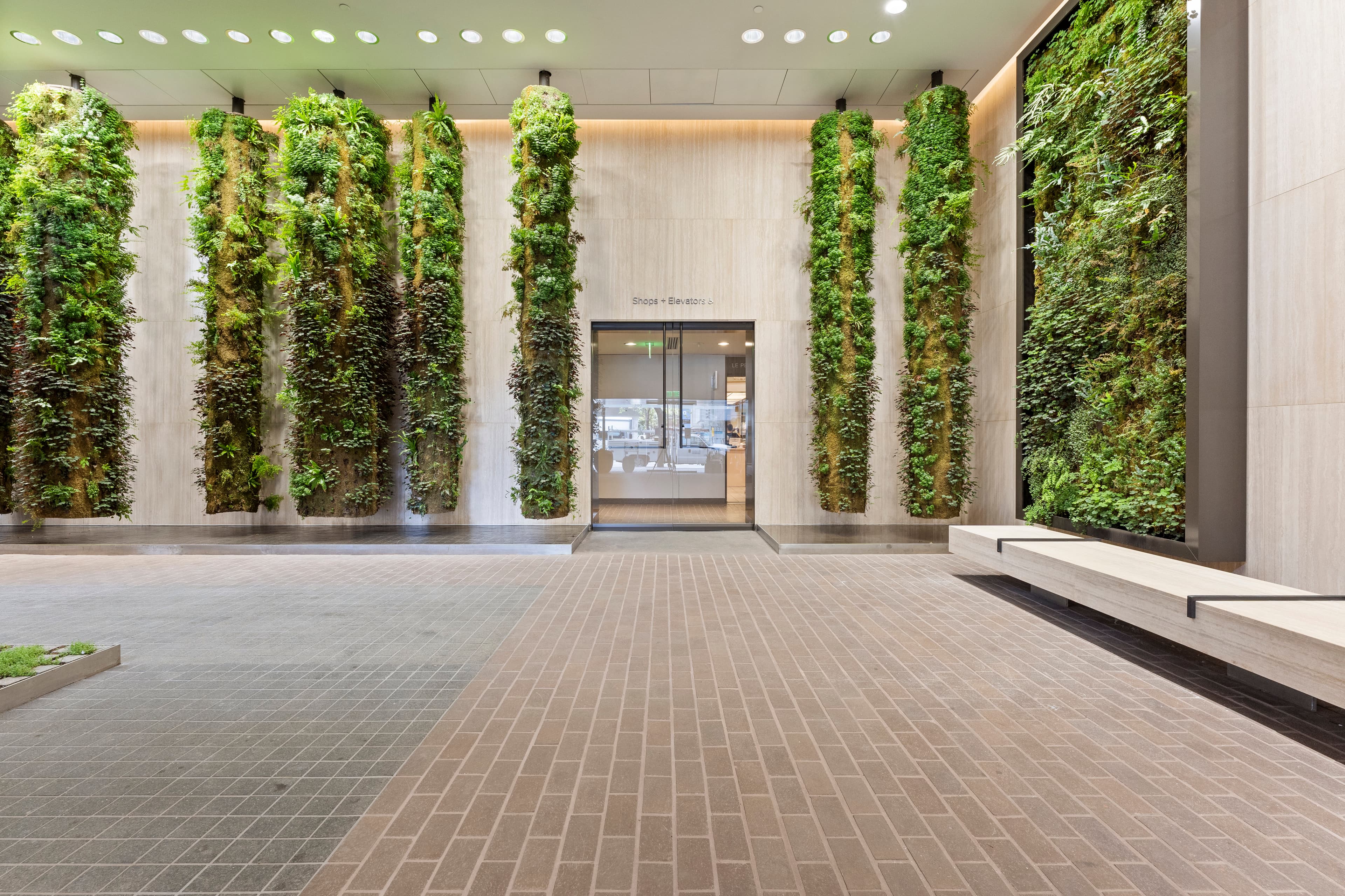 aerial view of One Maritime Plaza